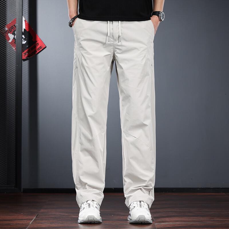 Jielunuo Men's Quick-Dry Straight-Leg Outdoor Casual Pants