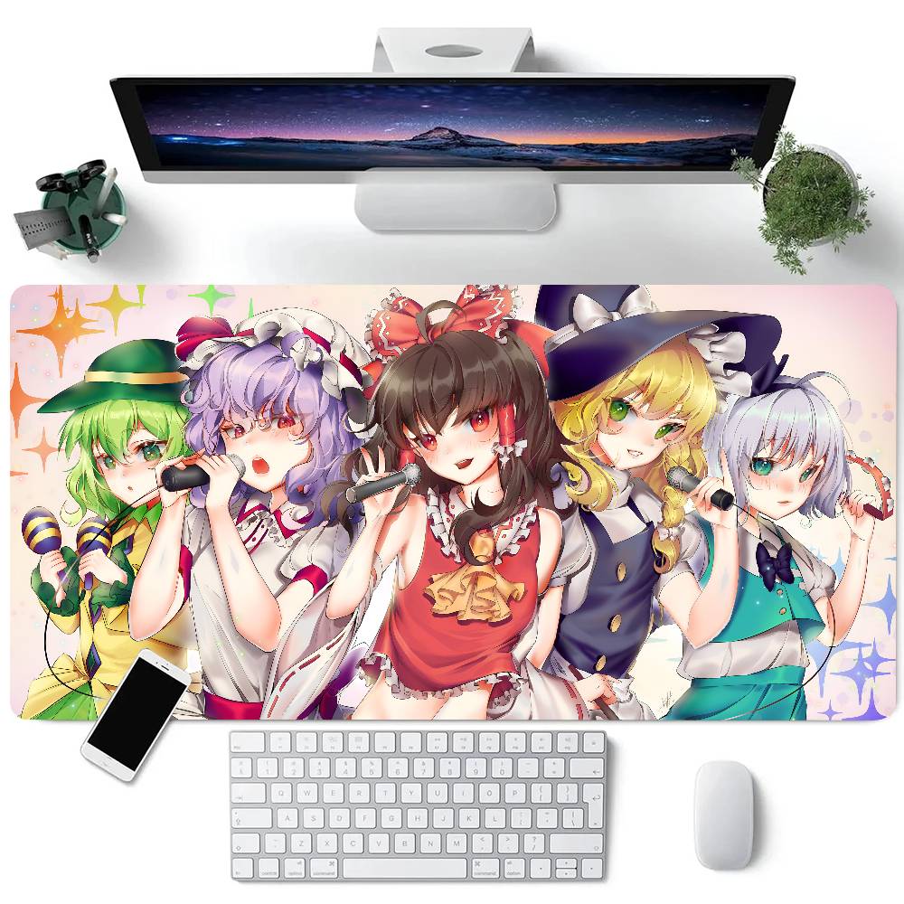 Anime Game Touhou Project Mousepad Large Keyboard Desk Mat Gaming Mouse Pad LockEdge Non-slip Mat LE600x300x2mm