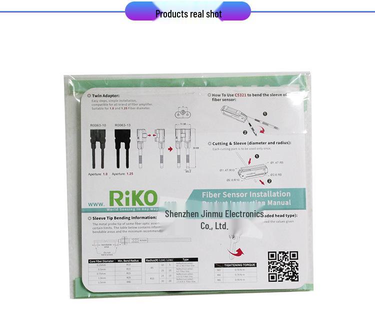 New RIKO PRA-320-S15Q Reflective Fiber Optic Sensor, M3 Thread