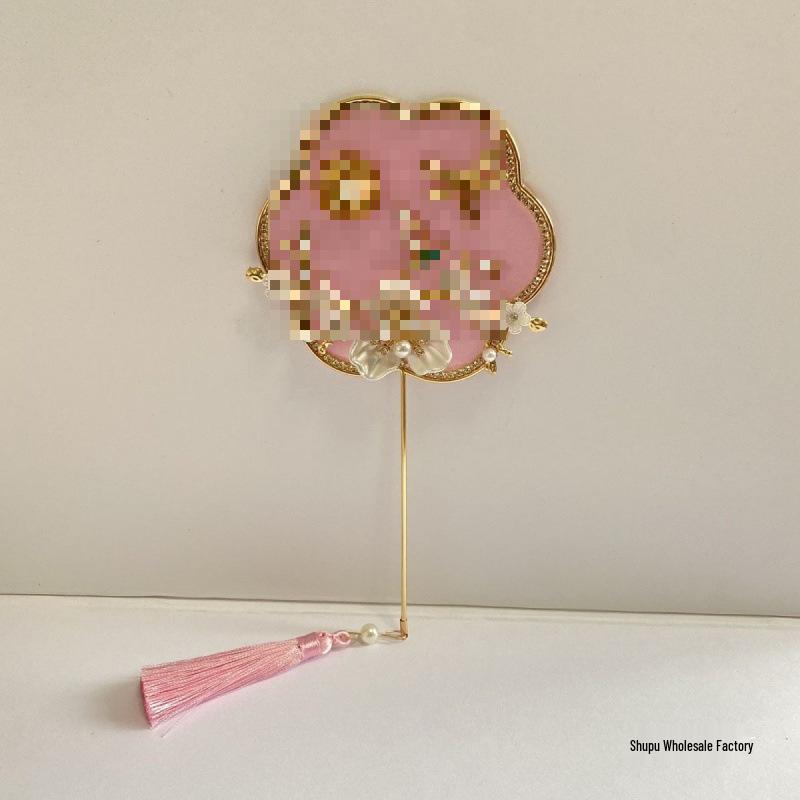 Chinese Style Wedding Photo Props: Bride & Bridesmaid Mini Fan