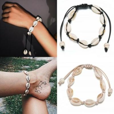 Fashion Women Girl Bohemian Cowrie Beads Shell Anklet Bracelet Handmade Beach Foot Jewelry