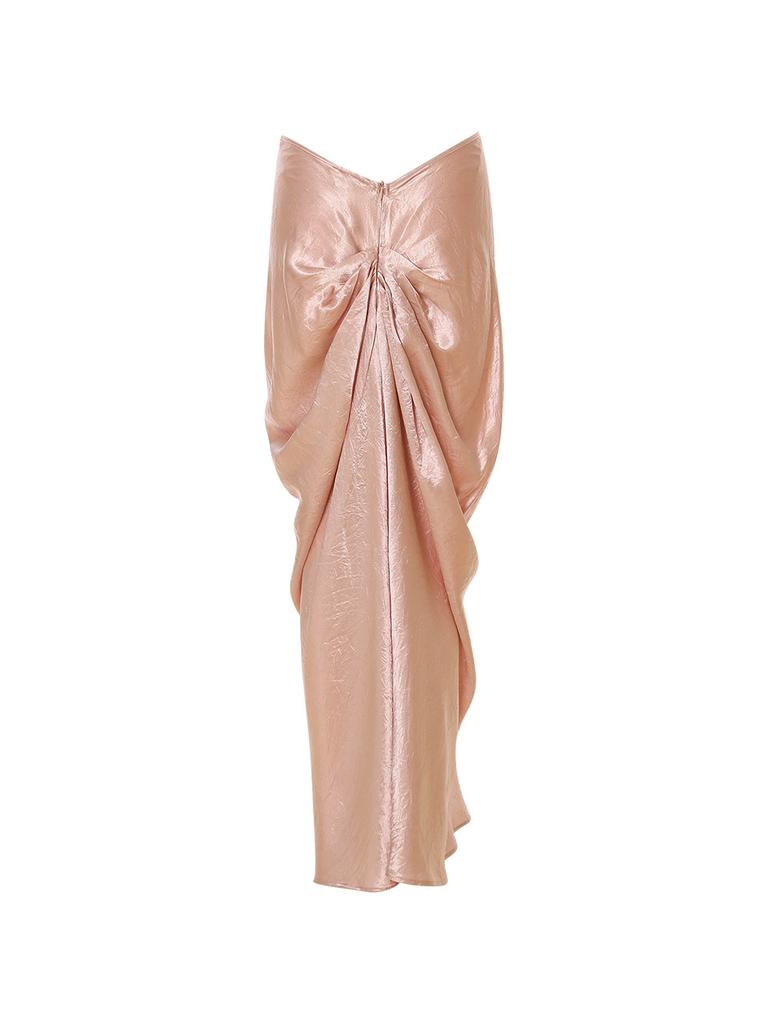 Sinseuden Glazed Drape Long Skirt