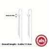 Pair of S925 Silver Butterfly Tassel Earrings for Ladies Low Allergy Sweet Girl Versatile Daily Accessory Perfect Gift for Women