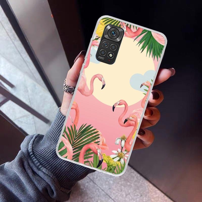 Pink Red Flamingo Phone Case For Xiaomi Redmi Note 15 14 14S 13 12S 12 Pro Plus 11S 11 10S 10 4G Cover 11E 11T 5G Print Fundas R