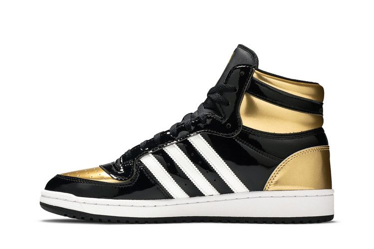 Men's Sneakers adidas Top Ten Black Gold Patent Black/Gold-White