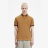 FRED PERRY [M2] Single Tip Fred Perry Shirt - Dark Caramel/Navy Afpm2410002-T86