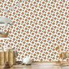 Lions Wallpaper White, Orange and Green for Living Room and Bedroom 50x1000