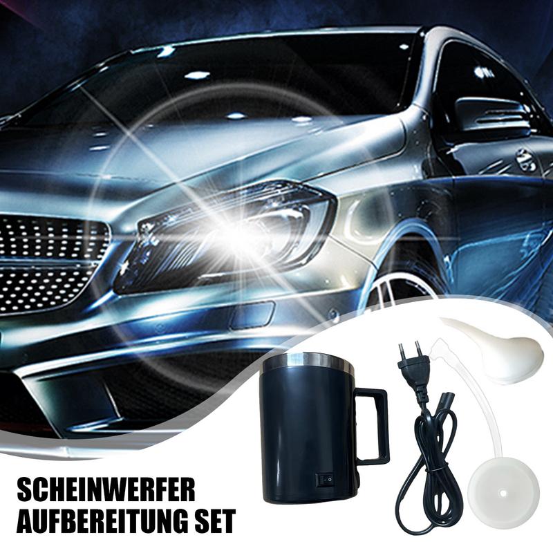 Heating Atomizing Cup Car Headlight Glass Polis H Repair Tool Automobile Headlight Restoration Kits Headlamp Restore Atomizer