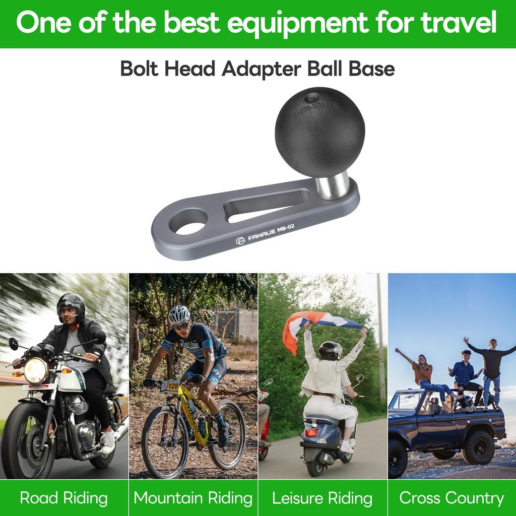 FANAUE Motorcycle Mount Parts Ball Mount Aluminum Mount Part RAM
