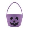 Halloween-Korb für Kinder Niedriger Kürbis-Süßigkeiten-Eimer Süßes oder Saures Tasche