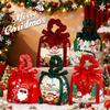 New Christmas Gift Bag High Quality Christmas Present Pouch Drawstring Velvet Bag Canvas Reusable Gift Bag For Christmas Related