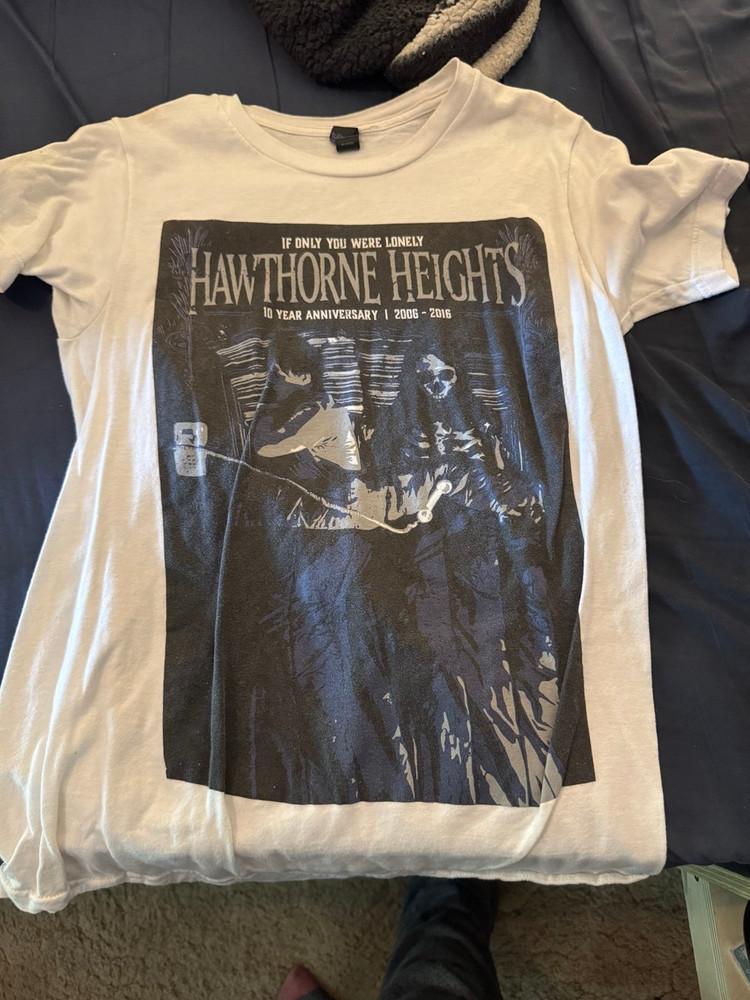 Hot Rare Hawthorne Heights Classic Band Artwork T Shirt All Size NZ1097 Unisex T-Shirt L