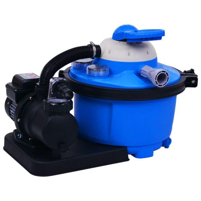 VidaXL Sand Filtration Pumps with Electric Timer Sand Filter Pool Filter with a Durable Pre-filter 450 92291