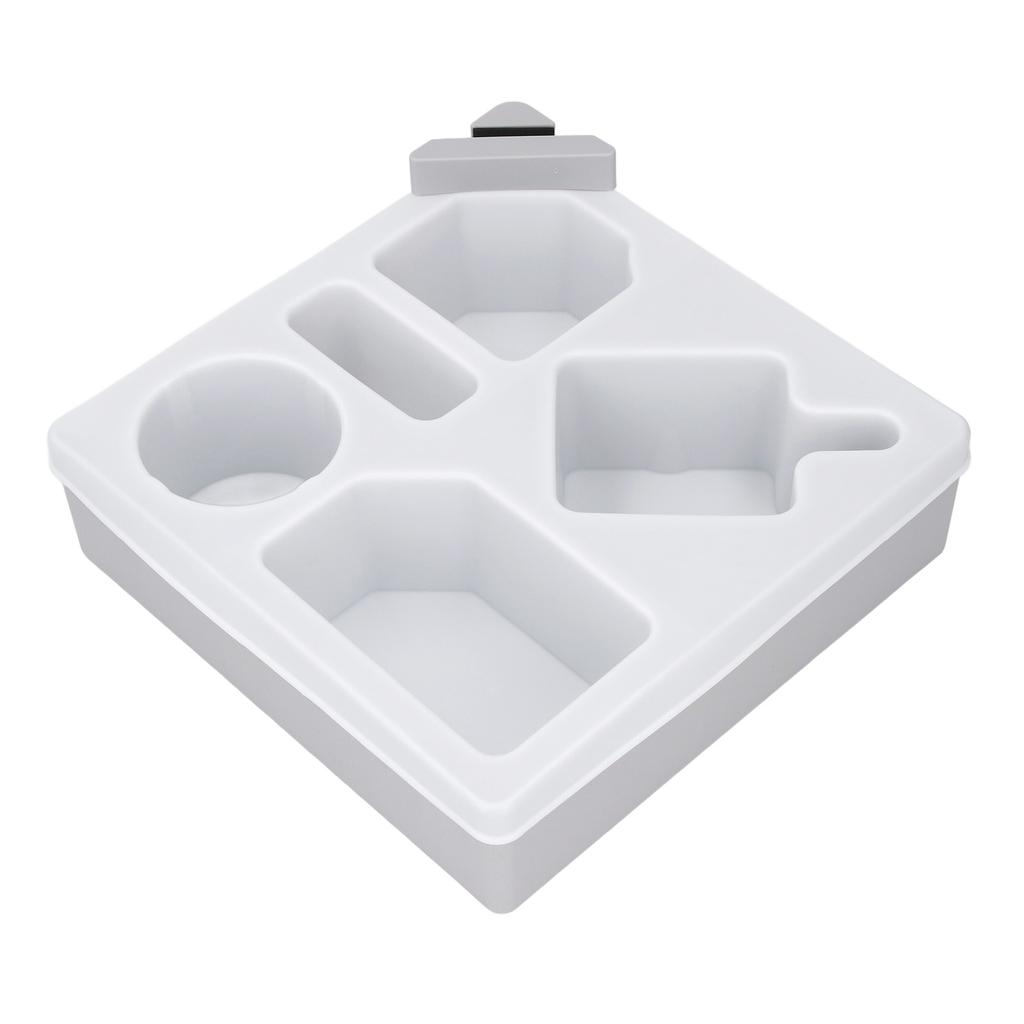 Sofa Cup Holder Tray with Phone Stand Silicone Plastic Couch   Drink Holder for Bed Car Remote Control Snacks and Other Items