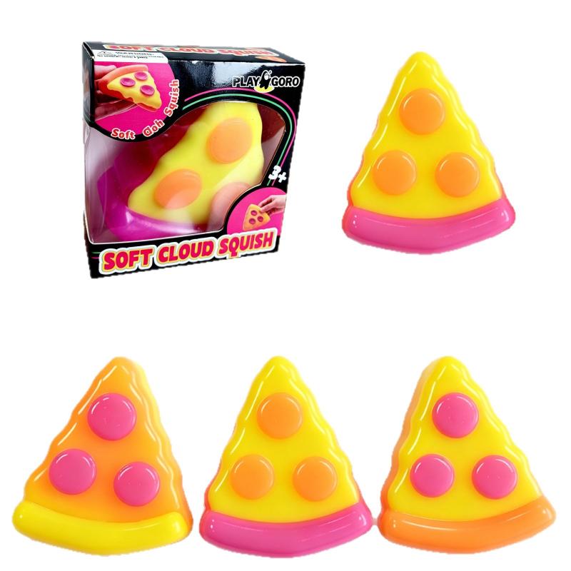 Squishy Pizza Stress Relief Toy 1Pcs for Sensory Stimulation Anxiety Focus and Therapy for Adults