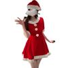 Christmas cos uniform sexy lingerie velvet, couple sexy new red mood suit