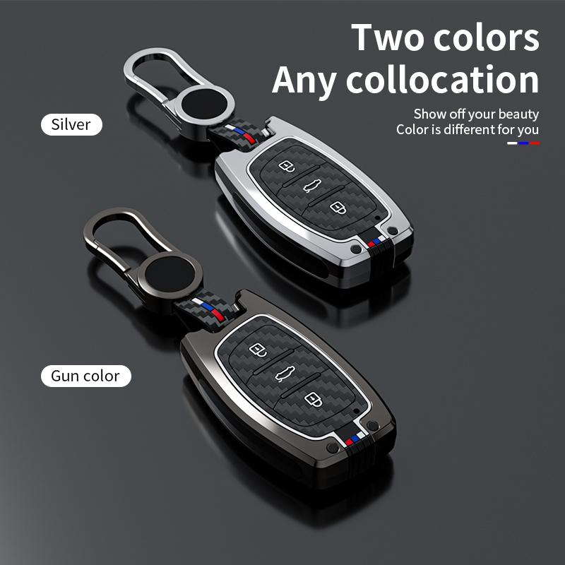 Car Key Case Cover Shell Fob For Hyundai Tucson Santa Fe Rena Sonata Elantra Creta Ix35 Ix45 I10 I30 I40 Keychain Accessories