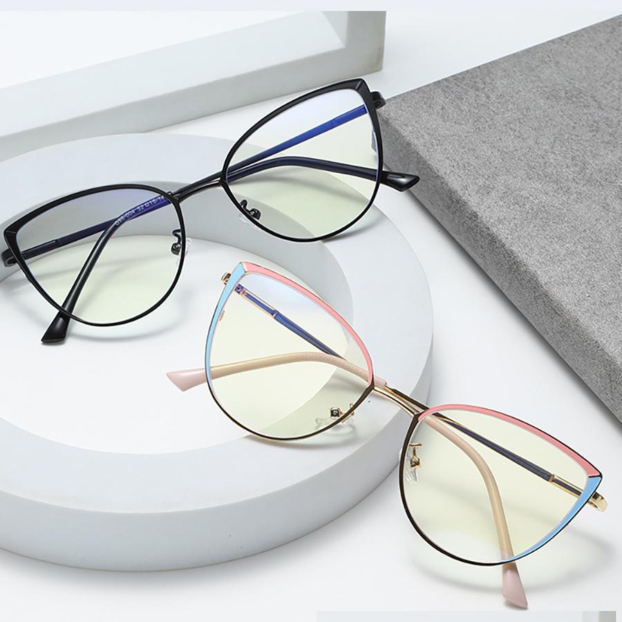 Fashion Glasses Frame Metal Anti Blue Light Glasses Non-Polarized Fashion Accessory