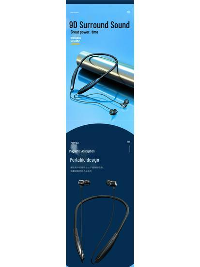 Universal Wireless Sports Neckband Headset - Long Battery Life for Running & Fitness