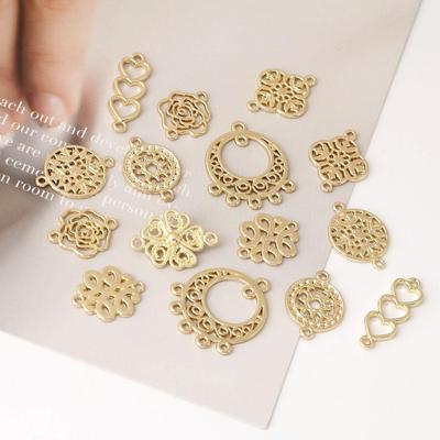 10Pcs Double Holes Metal Alloy Charm Pendant For Jewelry Component Making DIY Earring Neckmace Bracelet