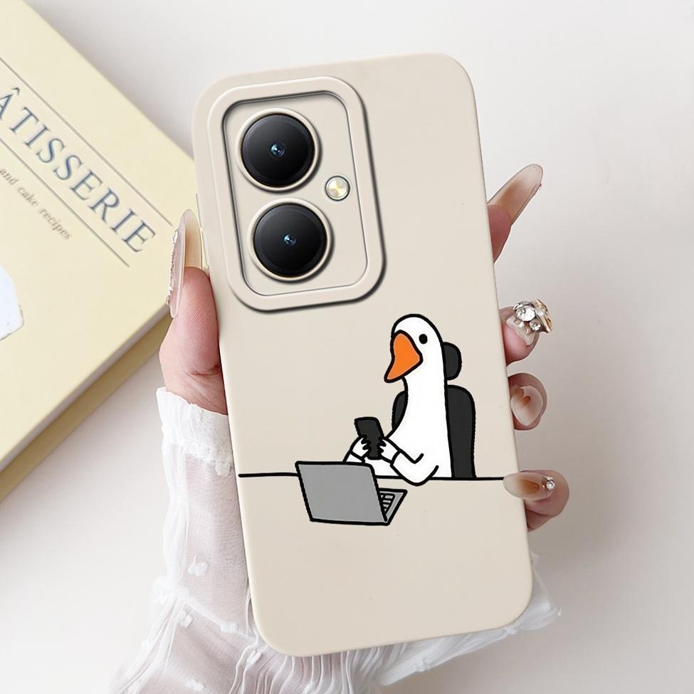 For Xiaomi Poco M6 5G Case Cover Silicone Luxury Fashion Flowers Kawaii Cute Cat Shockproof Phone Case 23128PC33I