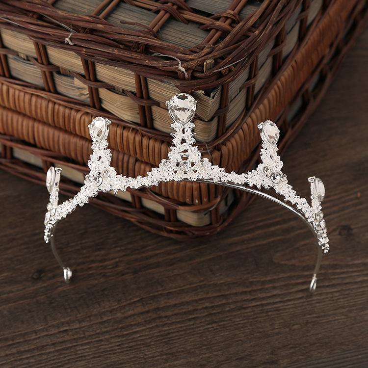Neue Kinderkrone Legierung Perlenkrone Braut Hochzeitskleid Hochsteckfrisur Stirnband Abendessen Leistung