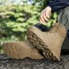 Mode Herbststiefel Outdoor Plateau Abriebfest Knöchelstiefel Training Herren Bergsteigen Bequeme Wanderschuhe Camping 2024