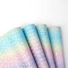 Colorful Gift Wrapping Paper Shimmery Star Dots Happy Birthday Iridescent Holographic Paper Roll Format DIY Wrapping Paper