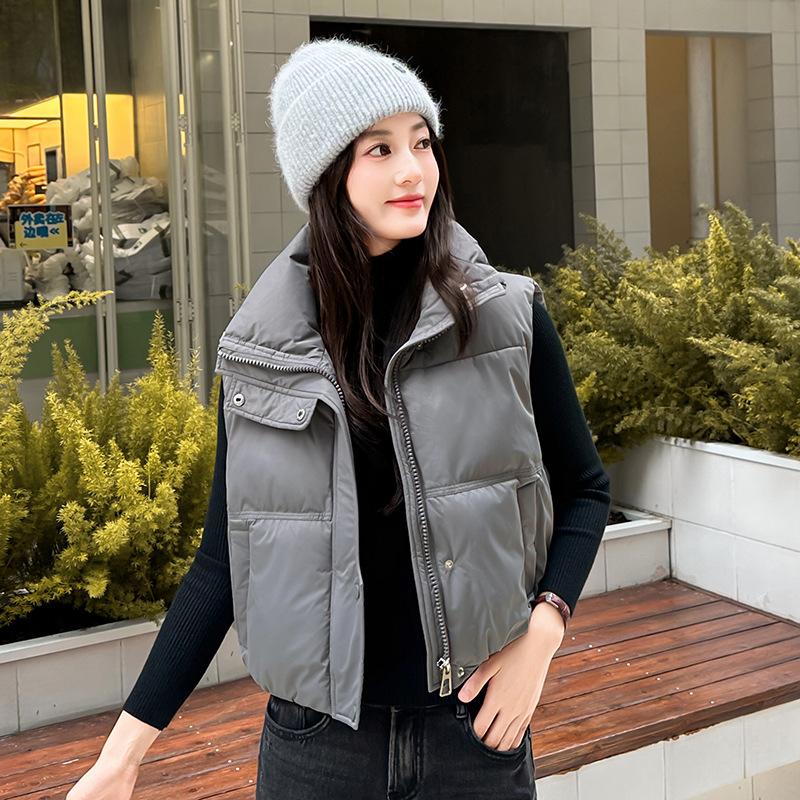 Winter cotton vest women's cotton vest women's autumn and winter small man versatile warm outer wear vest