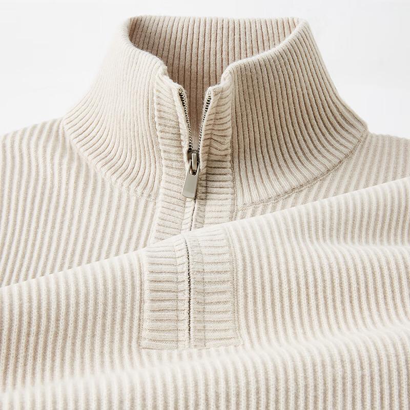 FAPAI Men s Merino Wool Blend Half-Zip Pullover Sweater XL