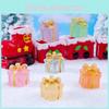 Six Colors Glowing Diy Resin Gift Box Christmas Decor Creative Miniature Car Ornament