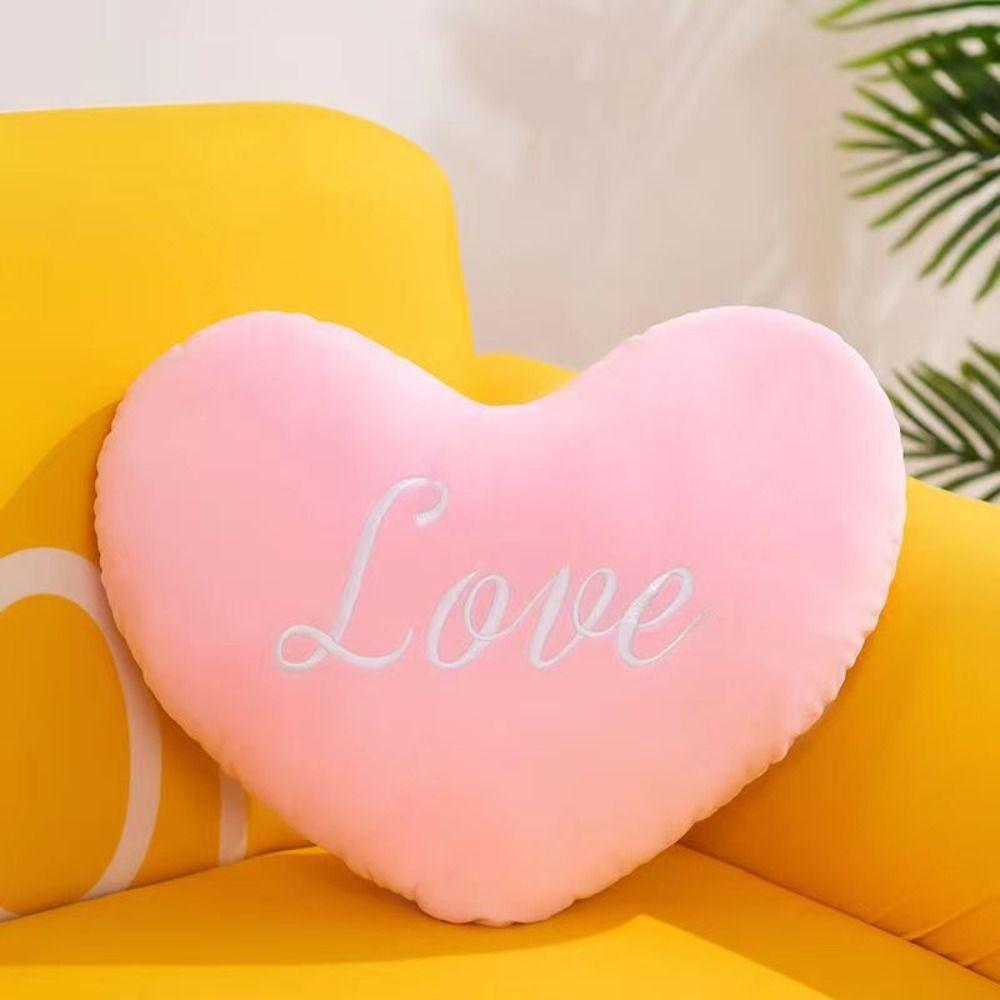 Hot Heart Shape Heart Plush Pillow Pink Color Valentines gift Soft Pillow Red Color Stuffed Pillow for Birthday