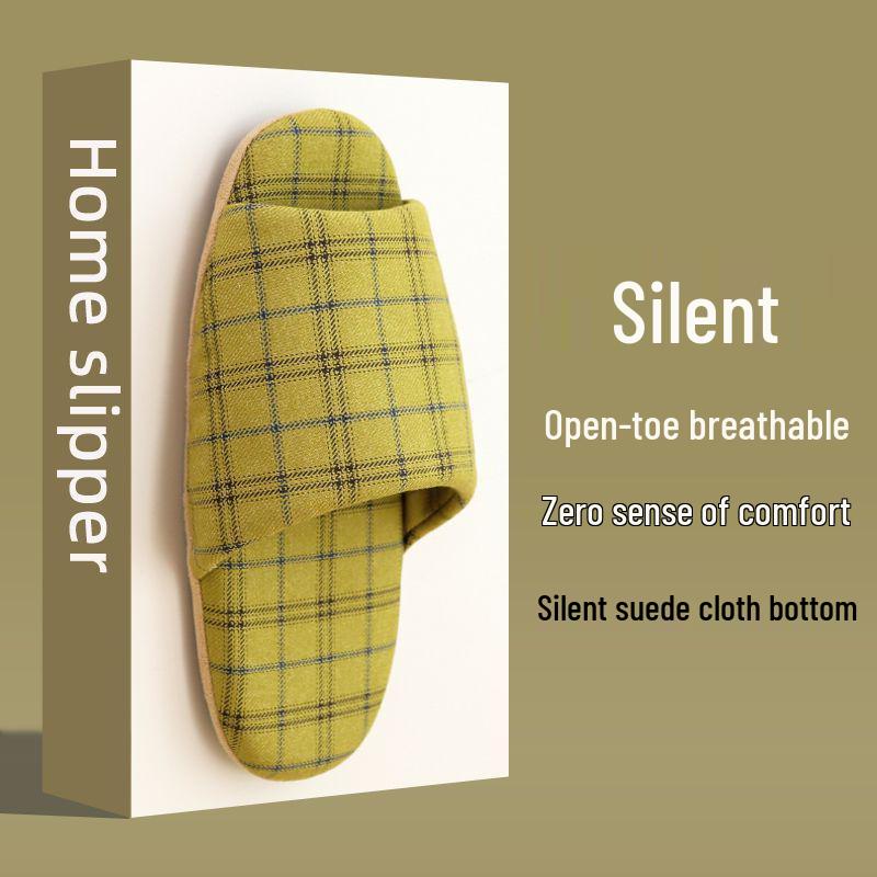 Women's Silent Soft-Soled Japanese Slippers - Lightweight, Noiseless Home Footwear for Wooden Floors in Spring/Summer