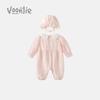 Fanlie Baby Girl's Floral Long-Sleeve Romper