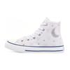 Converse Chuck Taylor All Star Canvas Abrasion Resistant High Top Kids' Skateboarding Shoes Pink White Silver Unisex 671094c