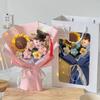 Crochet Bouquet Graduation Flower Gift Hand-woven Sunflower Bouquets Graduation Finished Crochet Flower Birthday Gift