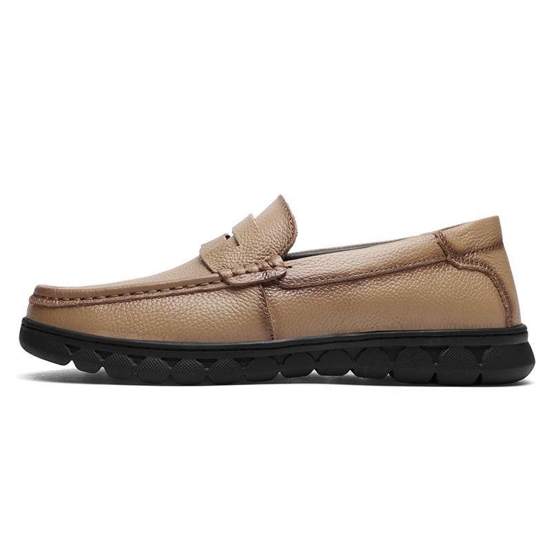 

Classic Men s Handmade PU Leather Male Loafers Hot-selling Casual Driving Flats Versatile Slip-on Shoes Luxury Comfy Moccasins 45 хакі