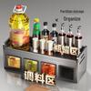 Kitchen Wall-Mounted 3-Compartment Spice Organizer