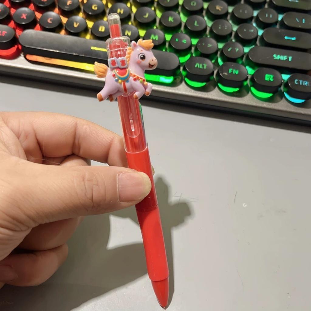 Neues Jahr des Hauses Kawaii Gelstift 0,5 mm Schnelltrocknend Rote & Schwarze Tinte - Glatte Schreibstifte Neutraler Stift Schüler Schule Büro Zubehör