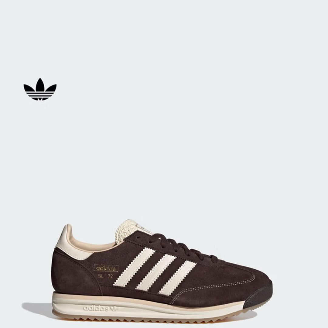 

Adidas T Head Shoes SL 72 RS Ретро Повседневная Спортивная Обувь - Дизайн Adidas Трилистник KK3642 46 кофейный
