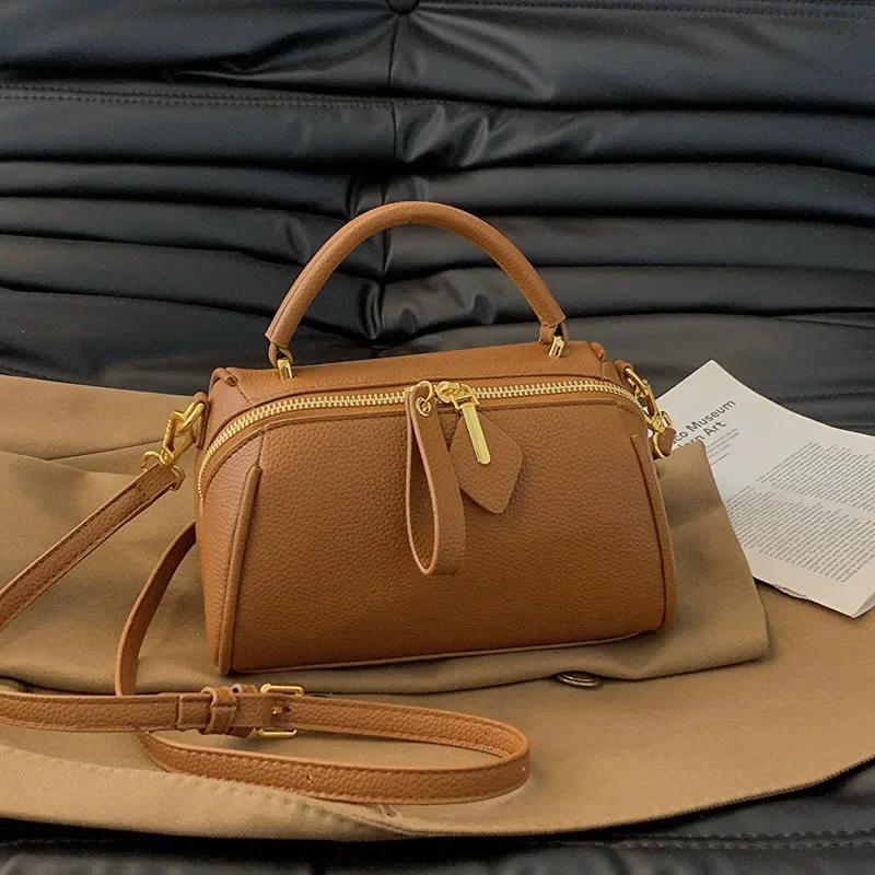 

Однотонная кожаная сумка для женщин дизайнерский бренд ретро кроссбоди сумка-мессенджер модная