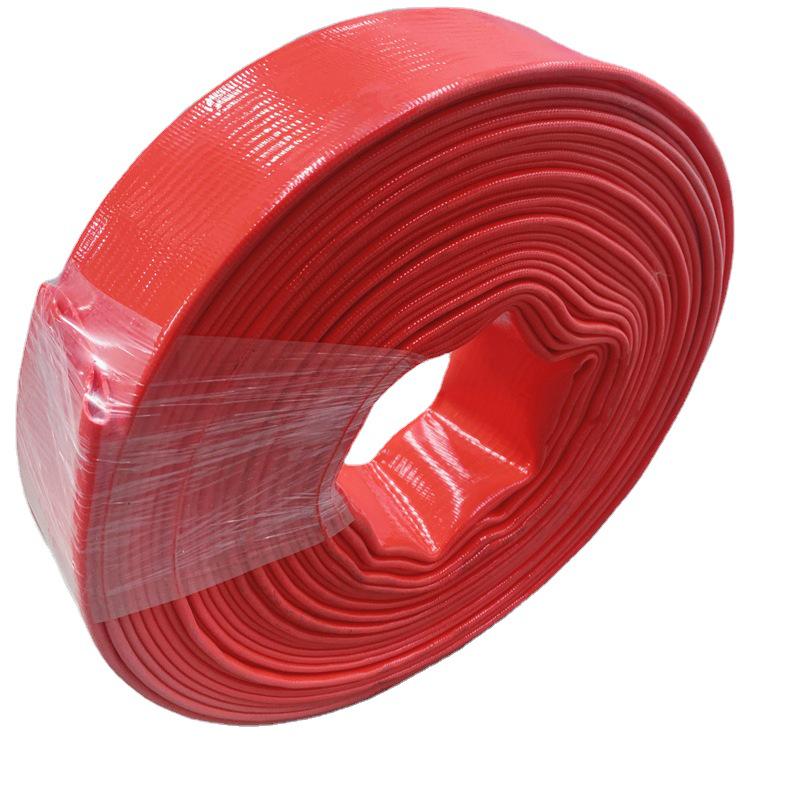 High-Pressure PVC Irrigation Hose - Flexible, All-Weather, Drought-Resistant (Red/Blue)