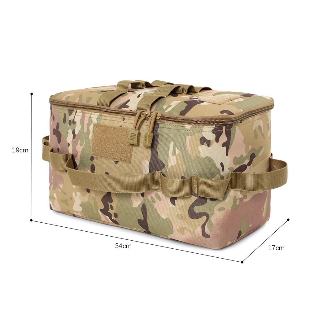 9/14L Geschirr-Organizer Oxford-Stoff Tragetasche Campinggeschirr Aufbewahrungstasche Wasserdicht BBQ Picknicktasche Outdoor-Zubehör