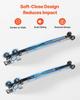 Sliding Pocket Door Hardware Track Kit, 1135 mm Pocket Door Track Kit with Soft Close Mechanism for Smooth and Quiet Sliding, Easy to Install, for 25