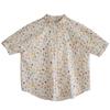 DIMANAF 2026 Plus Size New Summer Women Blouse Shirt Short Sleeve Beach Print Floral Casual Loose Cotton Lady Tops Tees Shirts