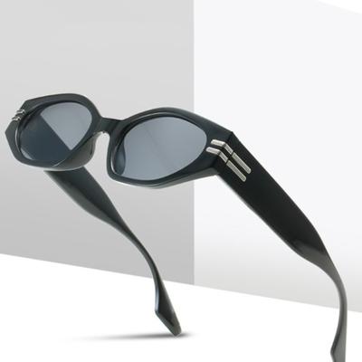 LOOKING4U Neoretro 19119 Occhiali da Sole Brutti Retro C1 Nero
