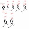 High Quality Stainless Steel Casting Fishing Rod Guide Ceramic DIY Fishing Pole Ring Stainless Steel Frame Fishing Accessories