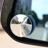 Adjustable Car Blind Spot Mirrors Wide-Angle View Frameless Design Universal Fit Simple Installation 360-degree Rotatable Convex Mirror