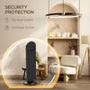 45 Degrees Oscillating Ceramic Space Heater, with Remote - Black