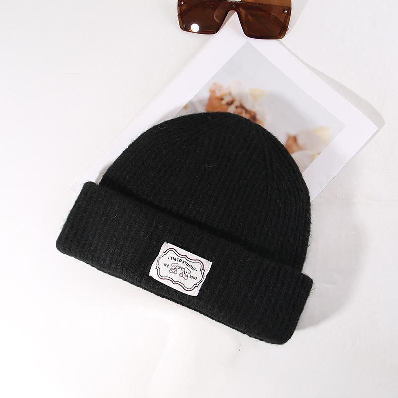 Autumn and Winter Warm and Windproof Knitted Hat Fashionable Versatile Face Small Wool Hat Fashionable Trend Cold Hat